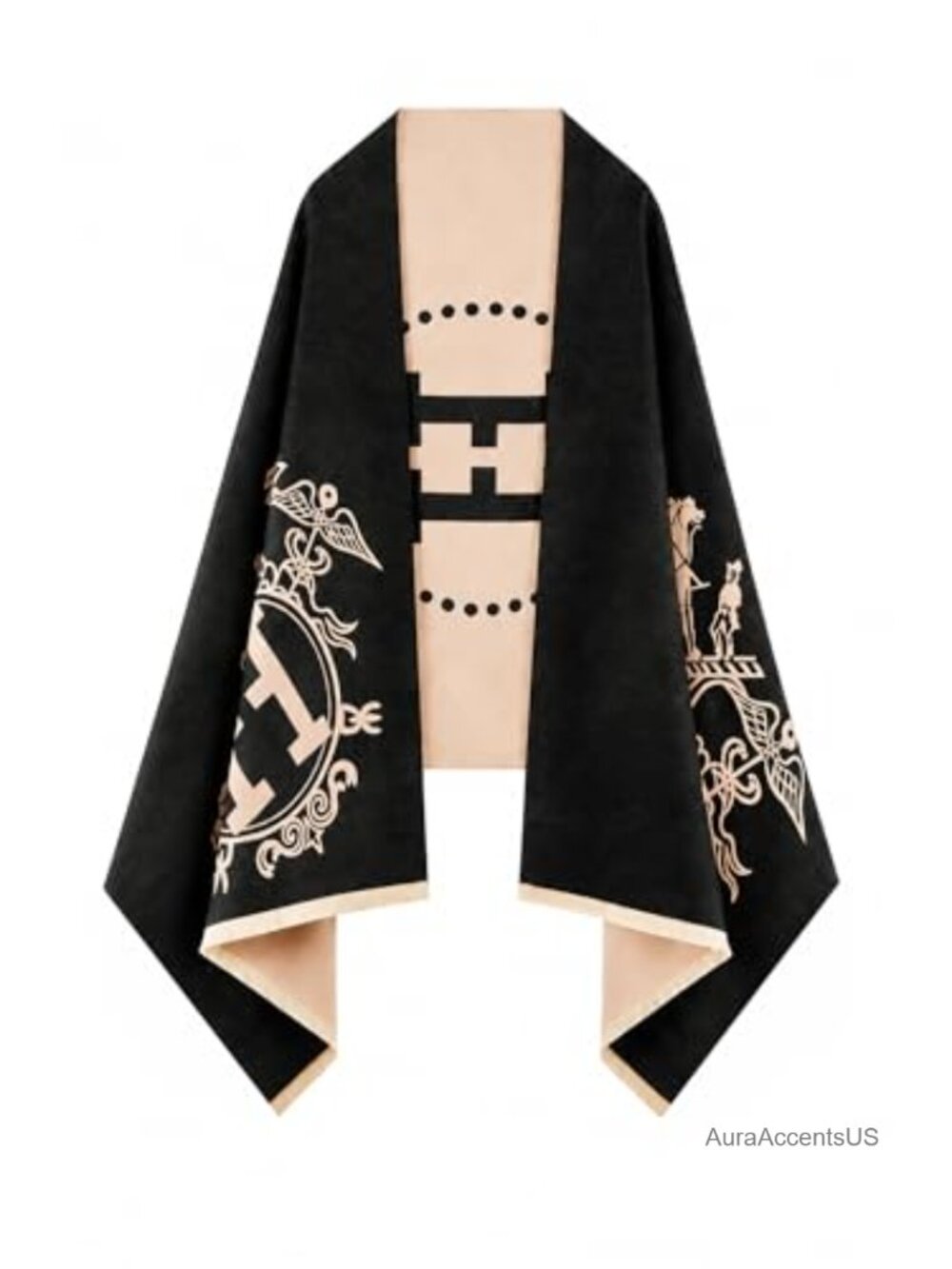 Reversible Pashmina Shawl Wrap for Women - Soft Acrylic Scarf, All-Season, One
